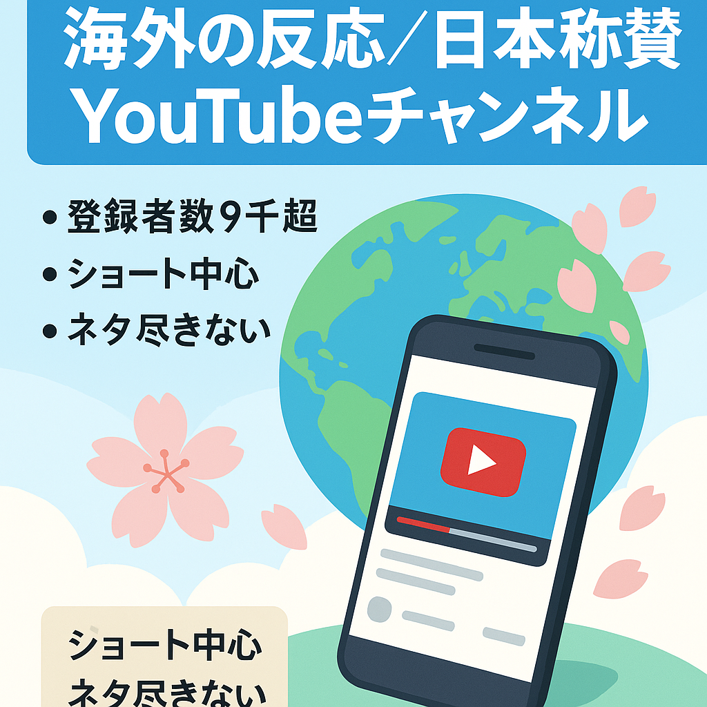 【登録者9000人↑】海外の反応・日本称賛系チャンネル【short動画】