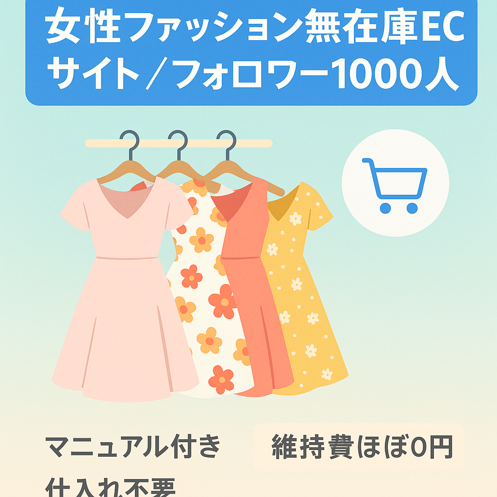 【フォロワー1000人】BASEで構築した女性ファッション無在庫ECサイト