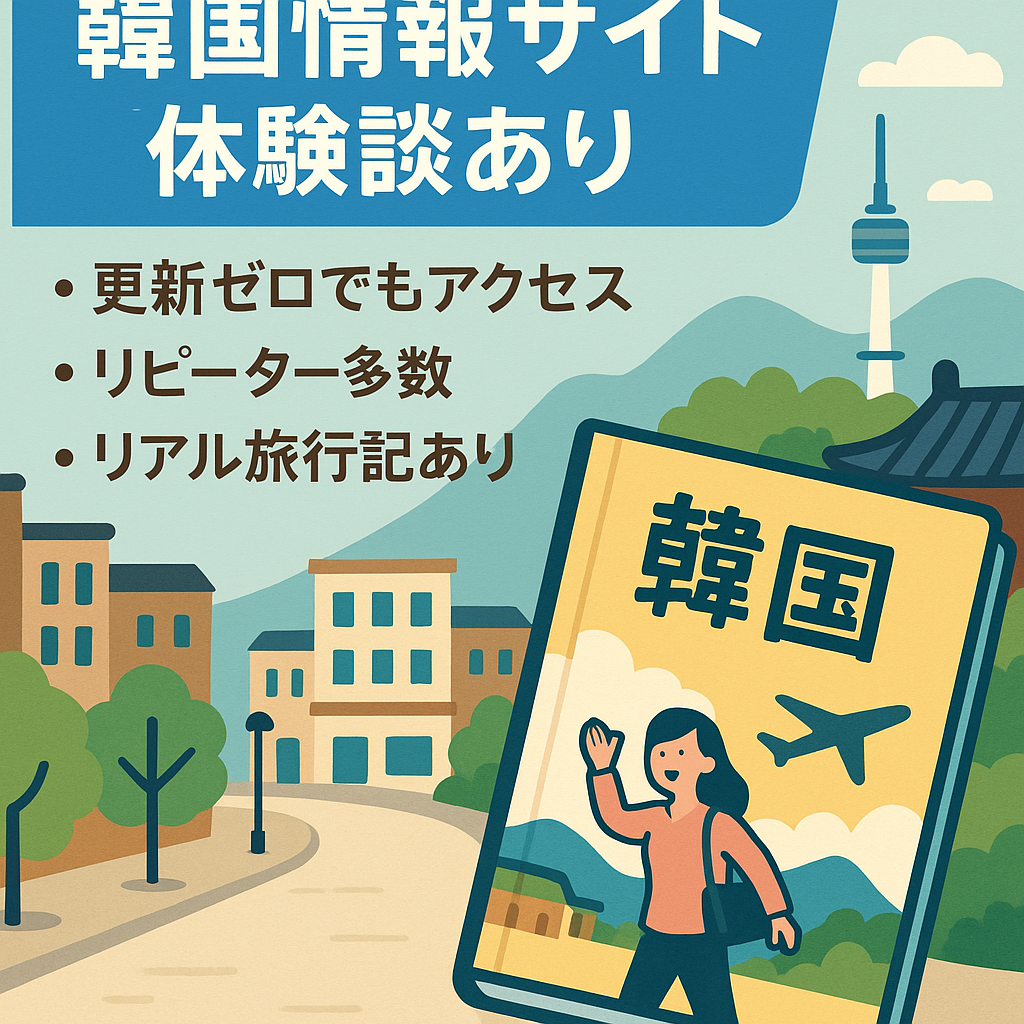【体験談含む】韓国関連の情報を紹介するサイト（長く更新していなくてもアクセスあり）