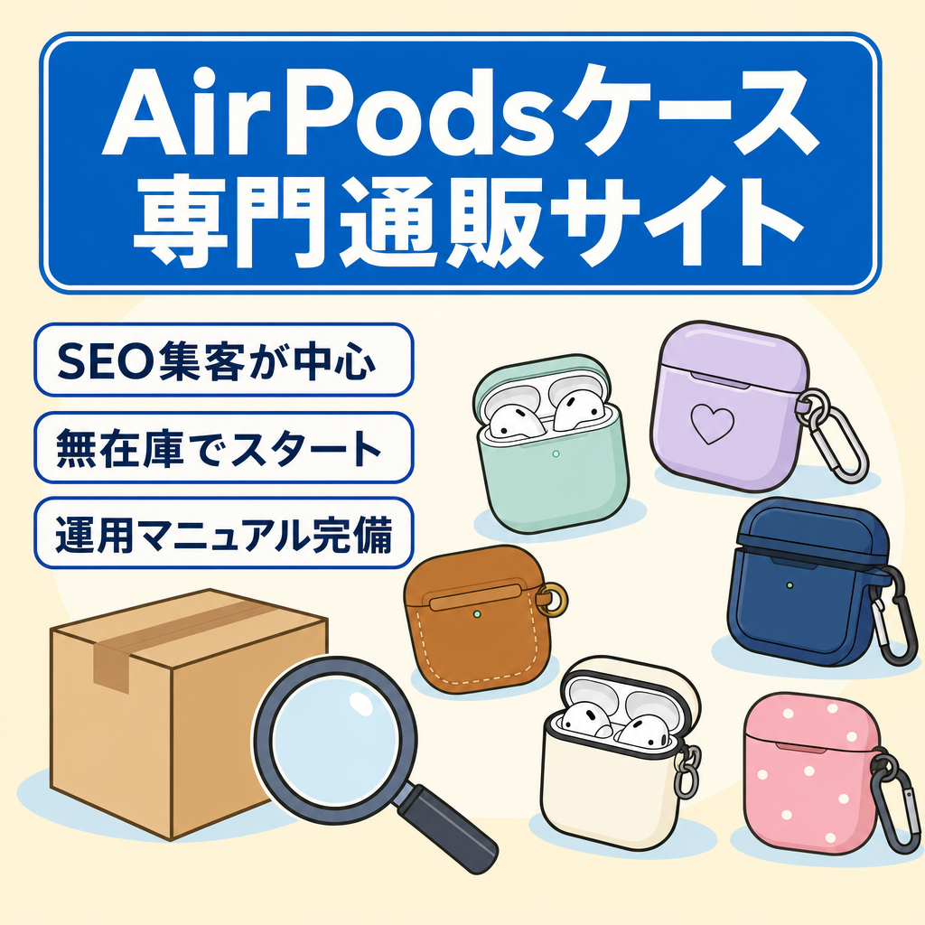 幅広い商品展開を行っているAirPodsケース専門通販サイト