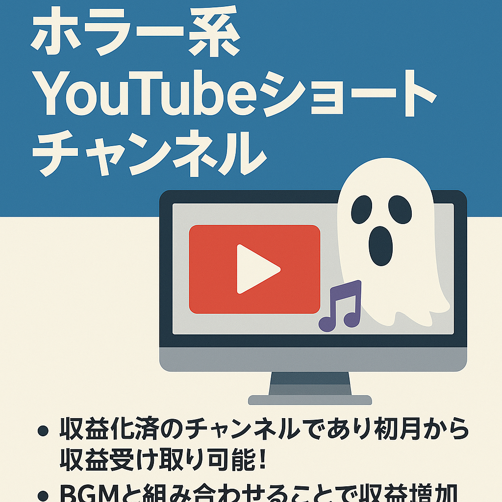 【収益化済】2024年4月に最高月収約12万円！総再生回数214万再生！2chホラー系YouTubeショート動画チャンネル
