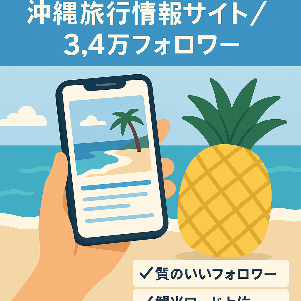 伸びしろあり！インスタフォロワー3.4万人の沖縄旅行情報を紹介するサイト