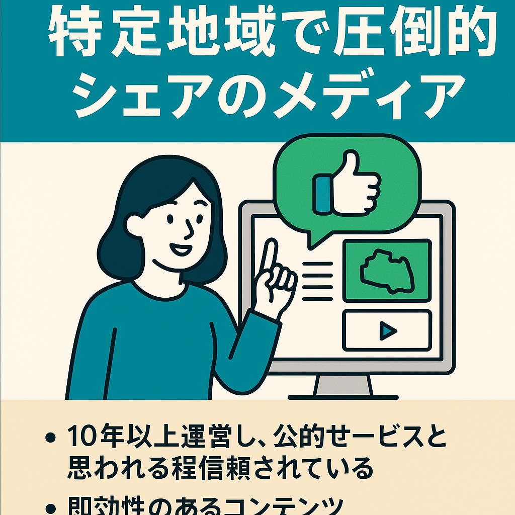 【月間2400万pv】ACジャパン起用あり。特定の地域で圧倒的なシェアを誇るメディア
