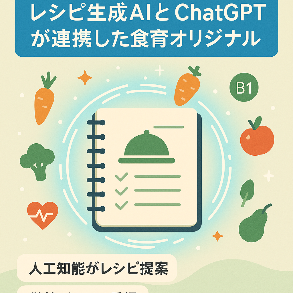 レシピ生成AIとChatGPTが連携した食育オリジナルアプリ