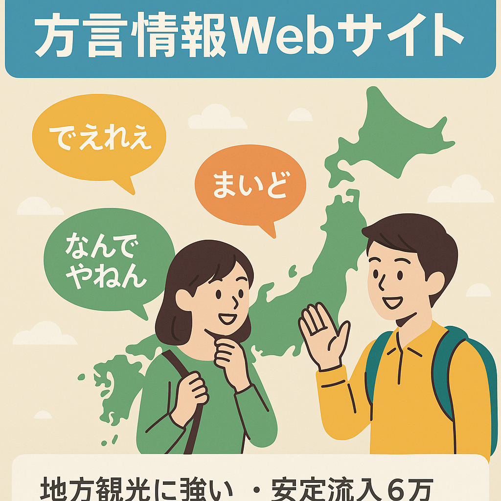 【月間6万PV】日本全国の方言の魅力的な表現や言い回しの情報をまとめたWebサイト