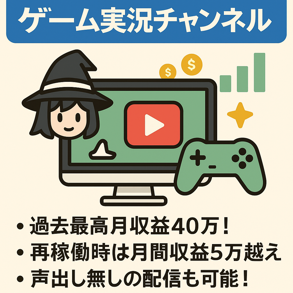【最高年収益150万越え！総再生回数1000万！】ゆっくり実況のゲーム配信チャンネル！