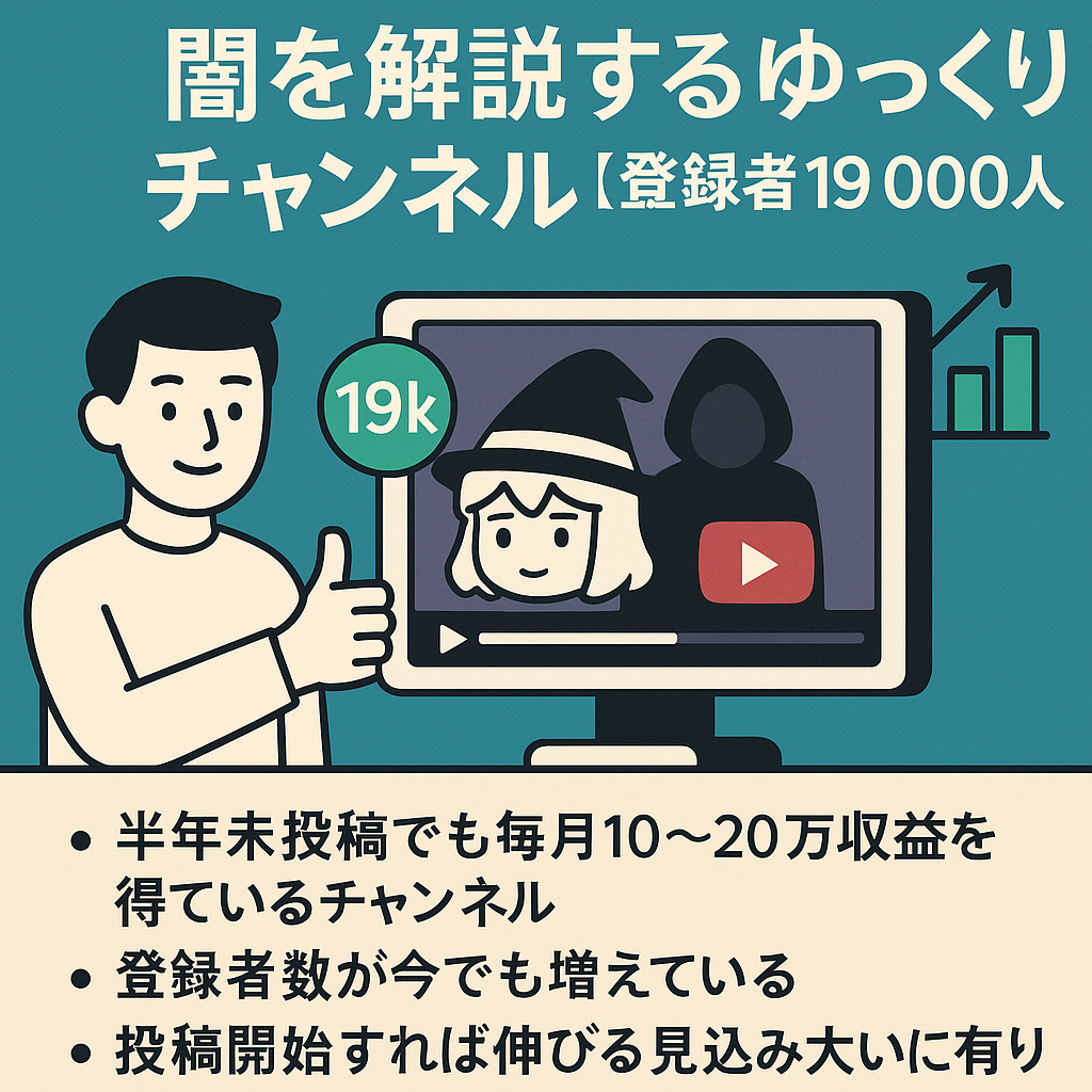 エンタメ関連の闇を解説するゆっくりチャンネル【登録者19000人】