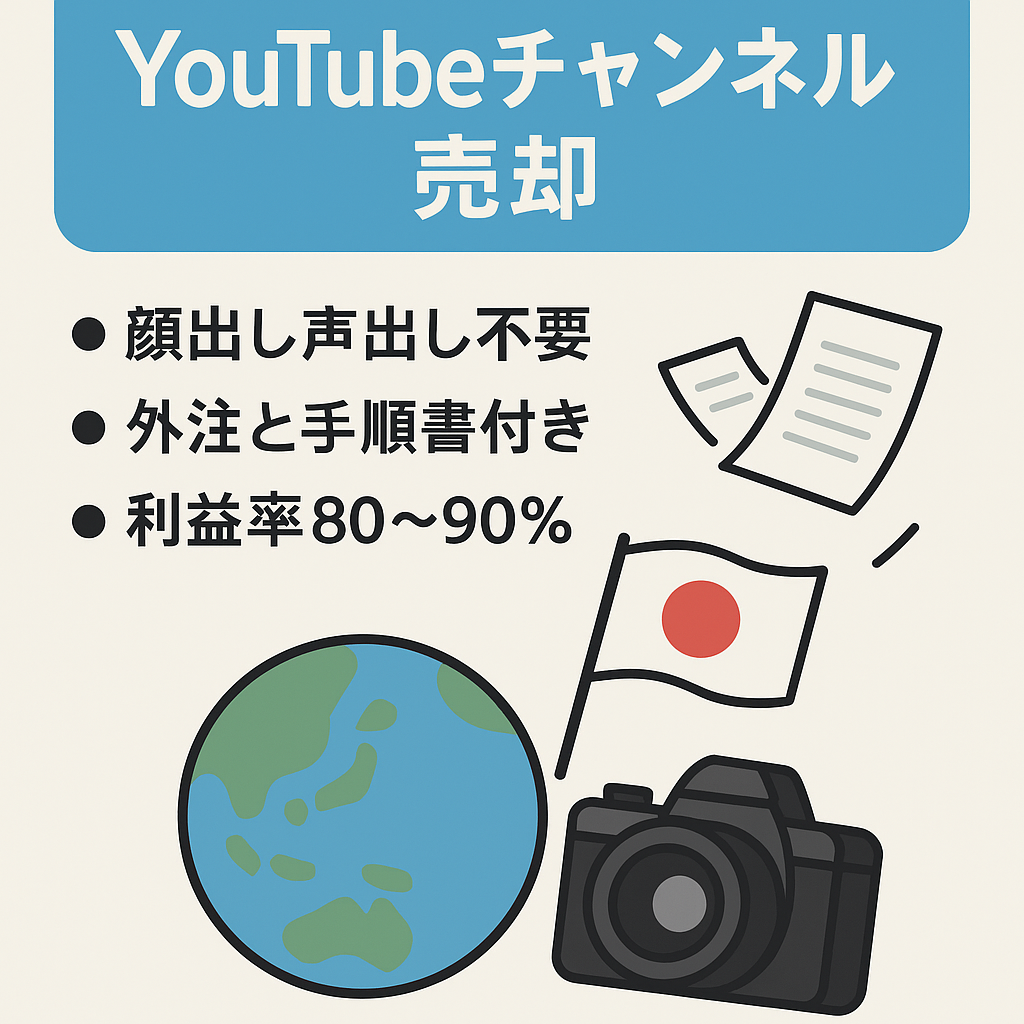 【12月利益215万円！】非属人で顔出し声出し無し・利益率80~90%越え！日本賞賛・海外の反応YouTubeチャンネル【外注運営可能】