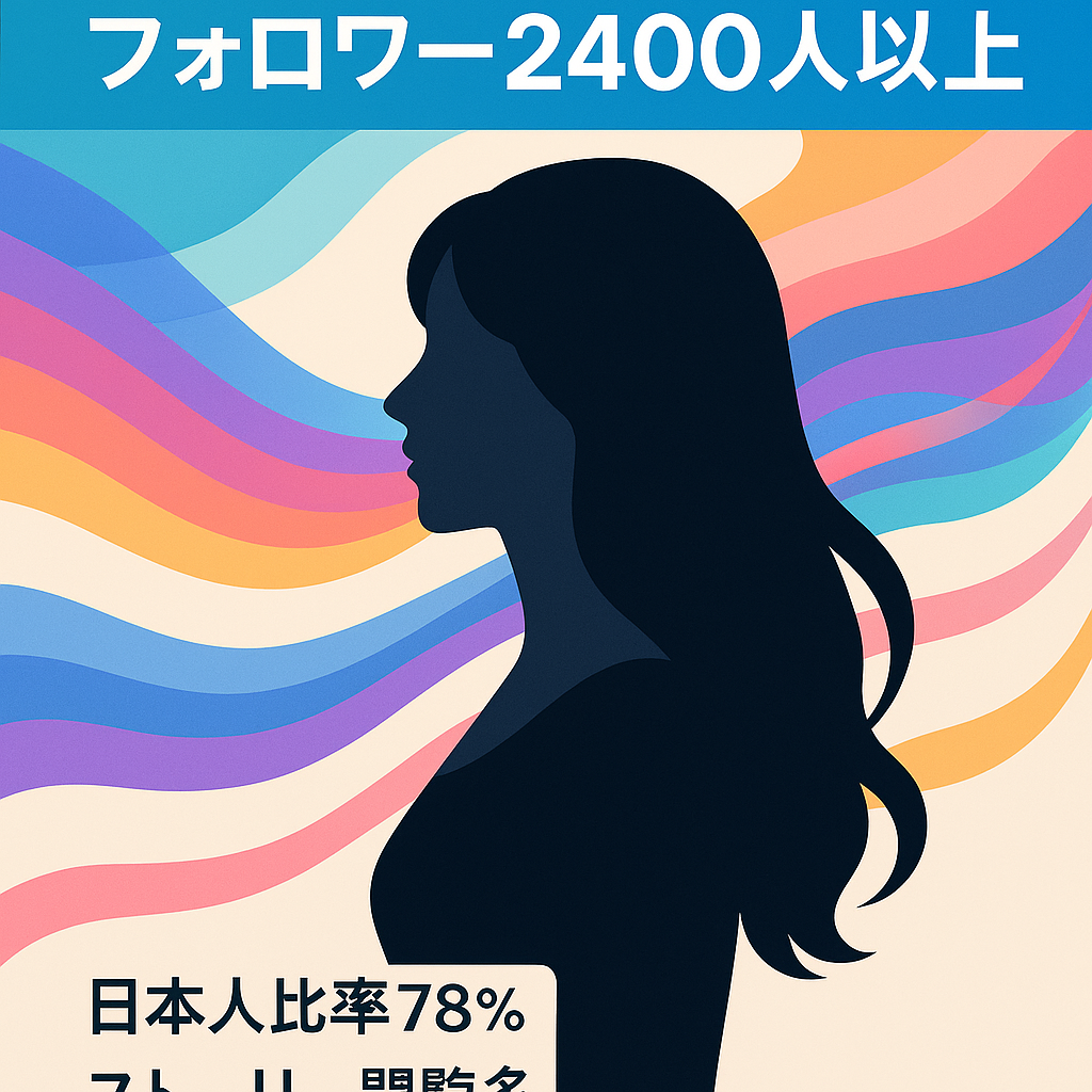 【月売上1万円越え】AI美女Instagramアカウント フォロワー2400人越え！最高リーチ数100万以上！