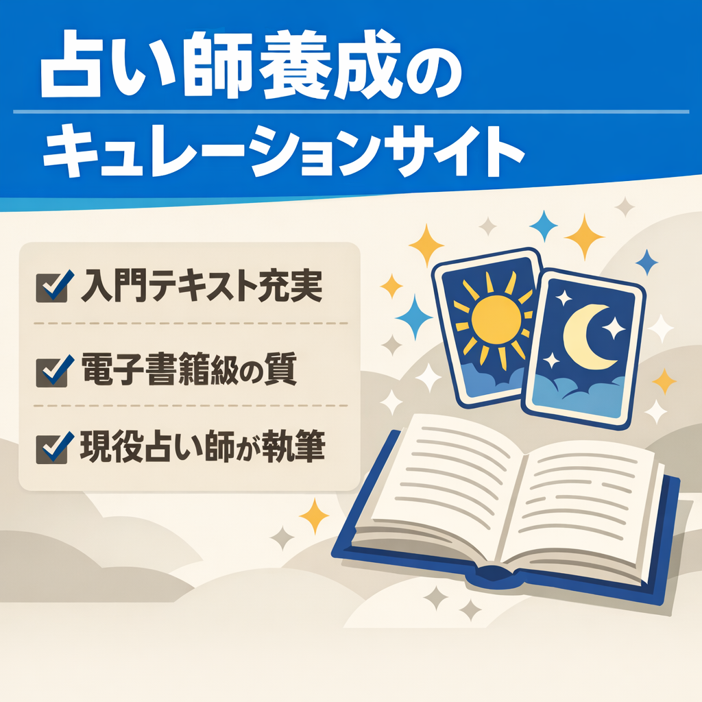 【現役占い師執筆・属人性少なめ】占い師養成のためのキュレーションサイト！