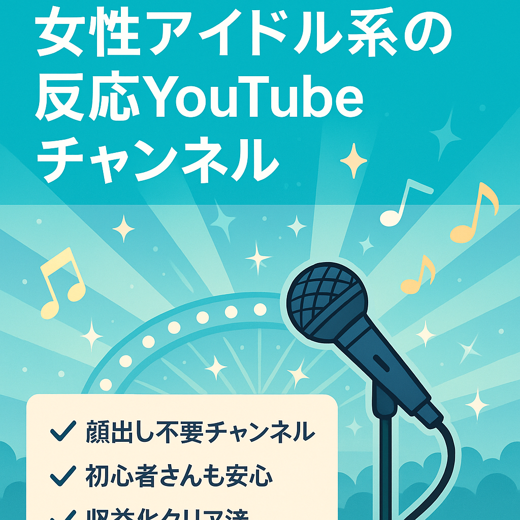 【収益化済み】女性アイドル系の反応YouTubeチャンネル