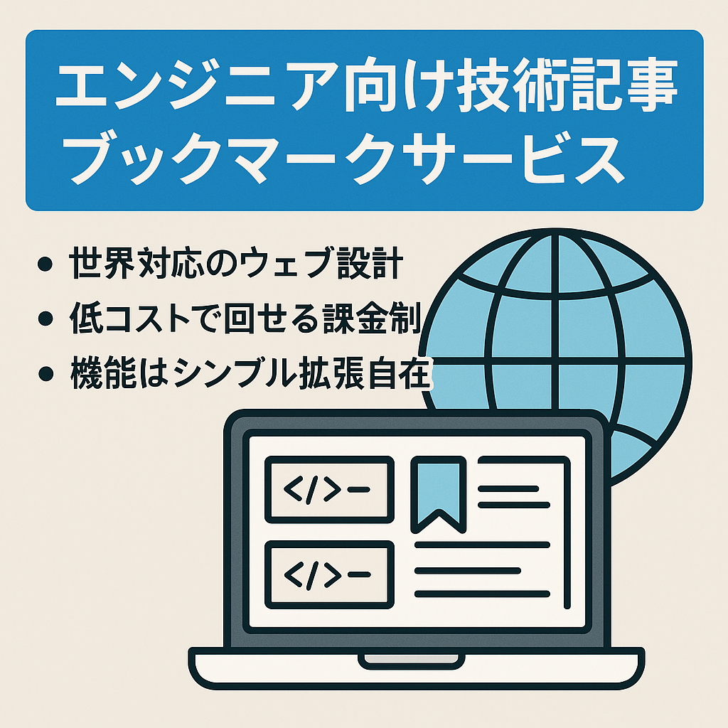 【グローバル】エンジニア向け技術記事特化型ブックマークサービス