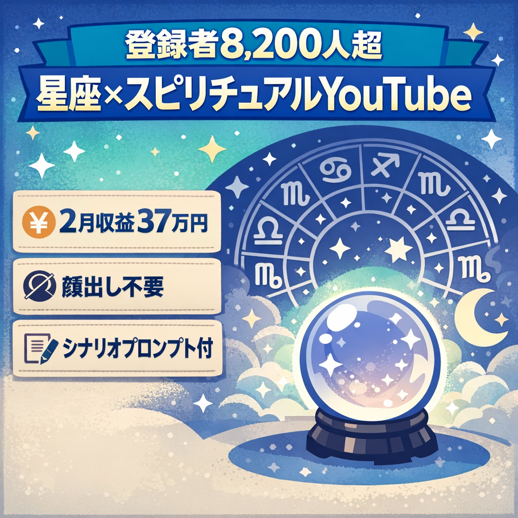 【登録者8,200人超】成長中の"星座×スピリチュアル"YouTubeチャンネル