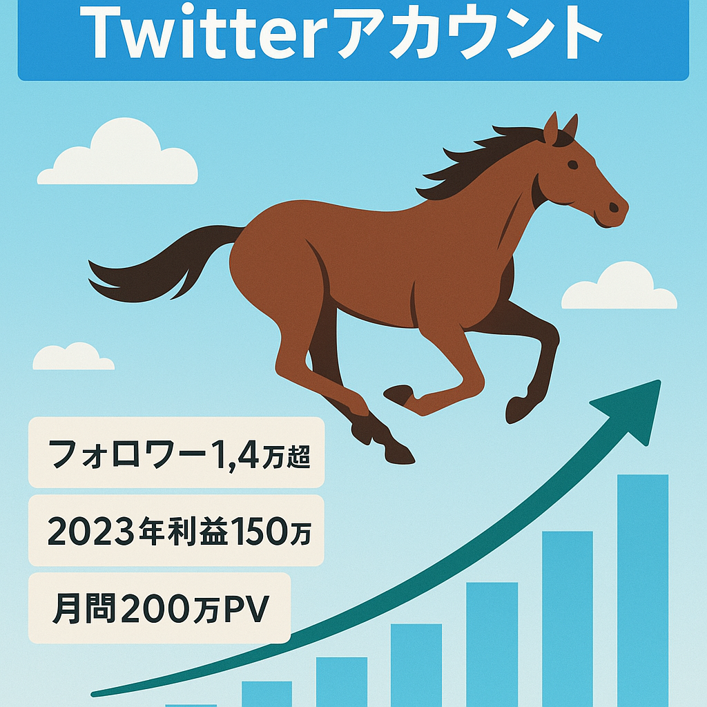 【2023年利益150万円以上&総フォロワー14500人&月間約200万PV】競馬予想のTwitterアカウント