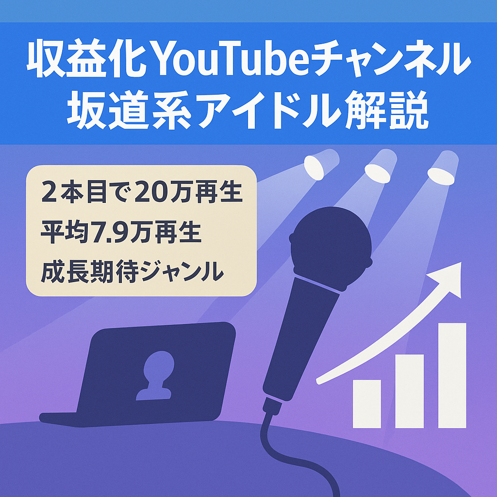 【収益化済】坂道系アイドルグループの解説チャンネル【平均再生数約8万回、値下げ交渉大歓迎】