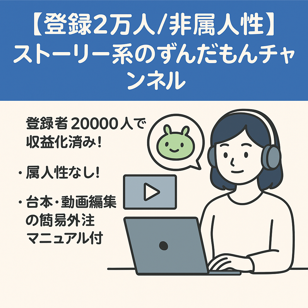 【登録2万人/非属人性】ストーリー系のずんだもんチャンネル
