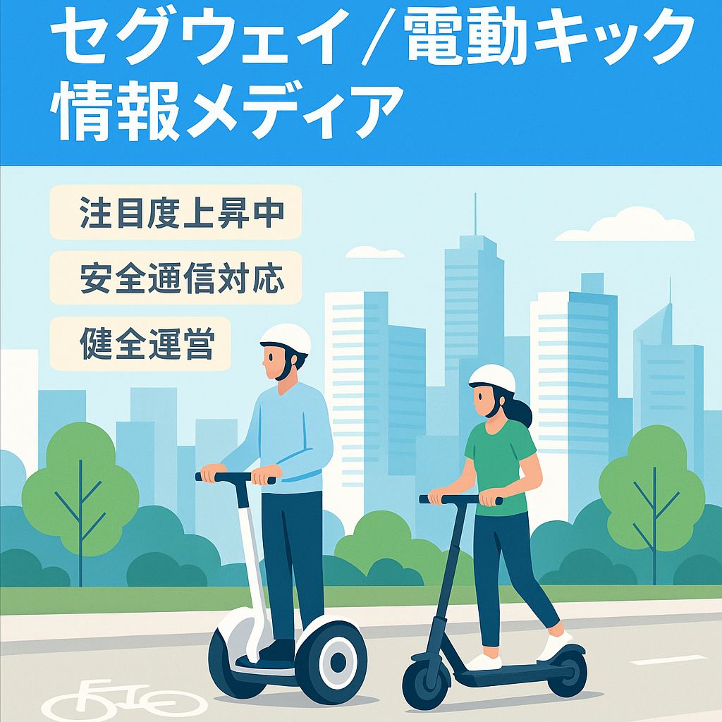 【ジャンルの将来性あり】セグウェイや電動キックボード等の情報メディア