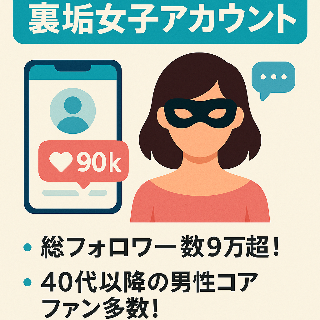 【売上100万超あり】SNS総フォロワー9万超の裏垢女子アカウント