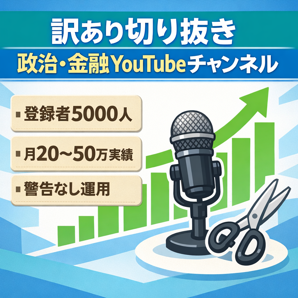 訳あり：切り抜き：【チャンネル登録者5000人】政治・金融に関するチャンネル
