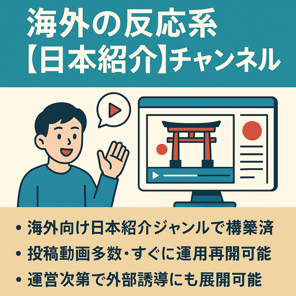 海外の反応系｜登録者767人・投稿済み動画多数の日本紹介チャンネル