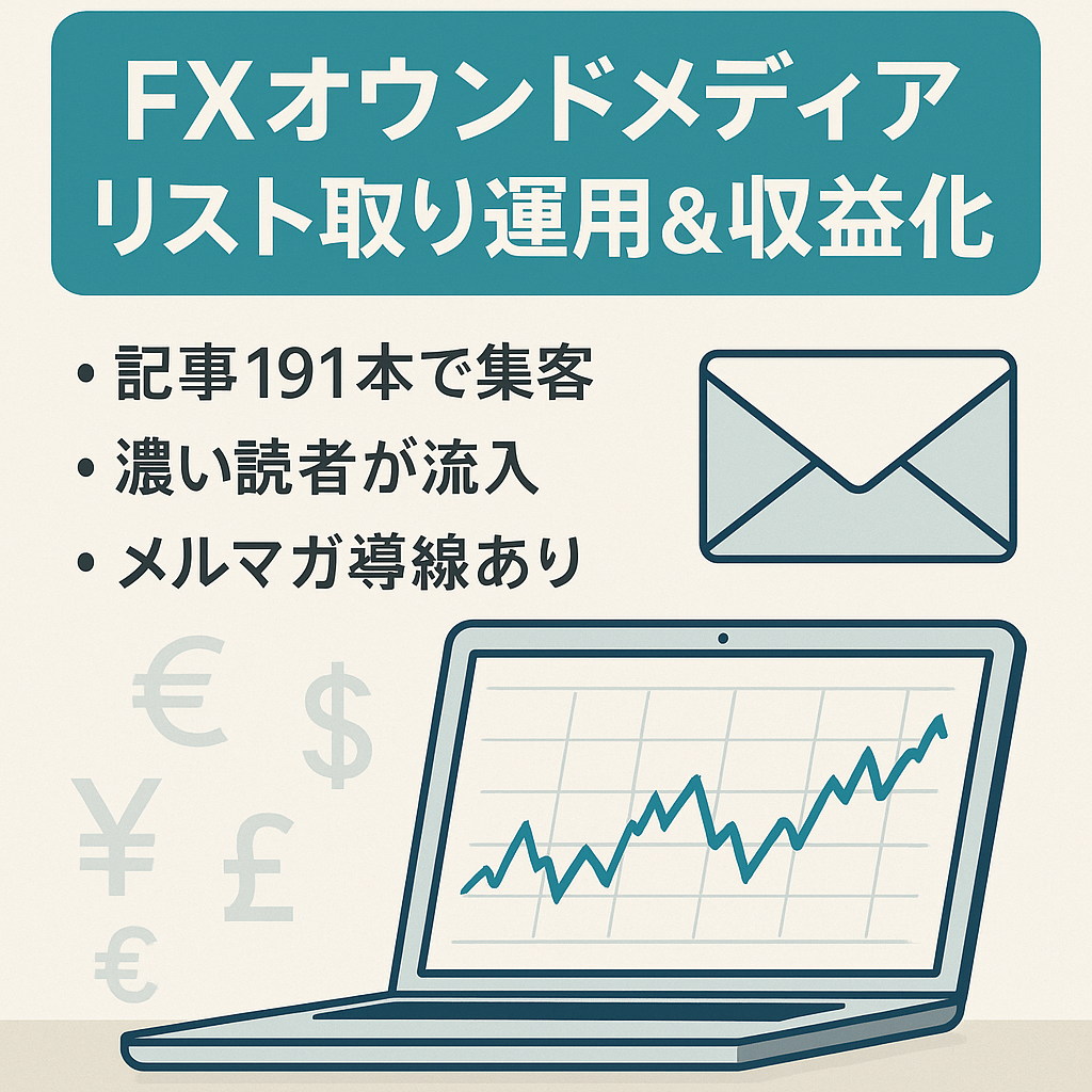 FXオウンドメディア（リスト取りとして運用&収益化）