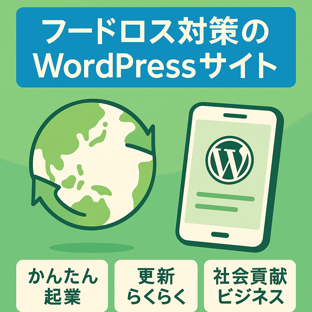 【WordPress】フードロス対策になる簡易WEBサービス(スマホ)