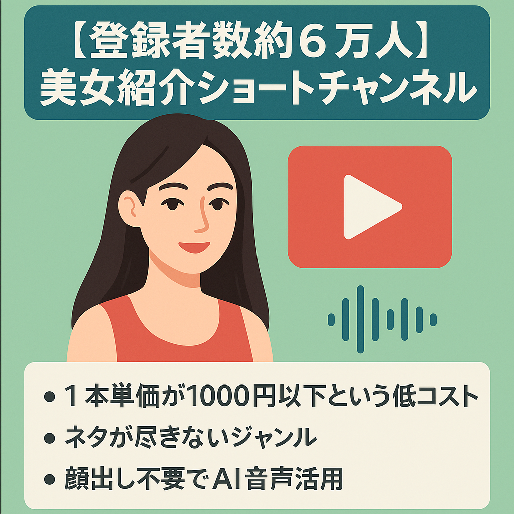 【登録者数約6万人】美女紹介ショートチャンネル【属人性なし】