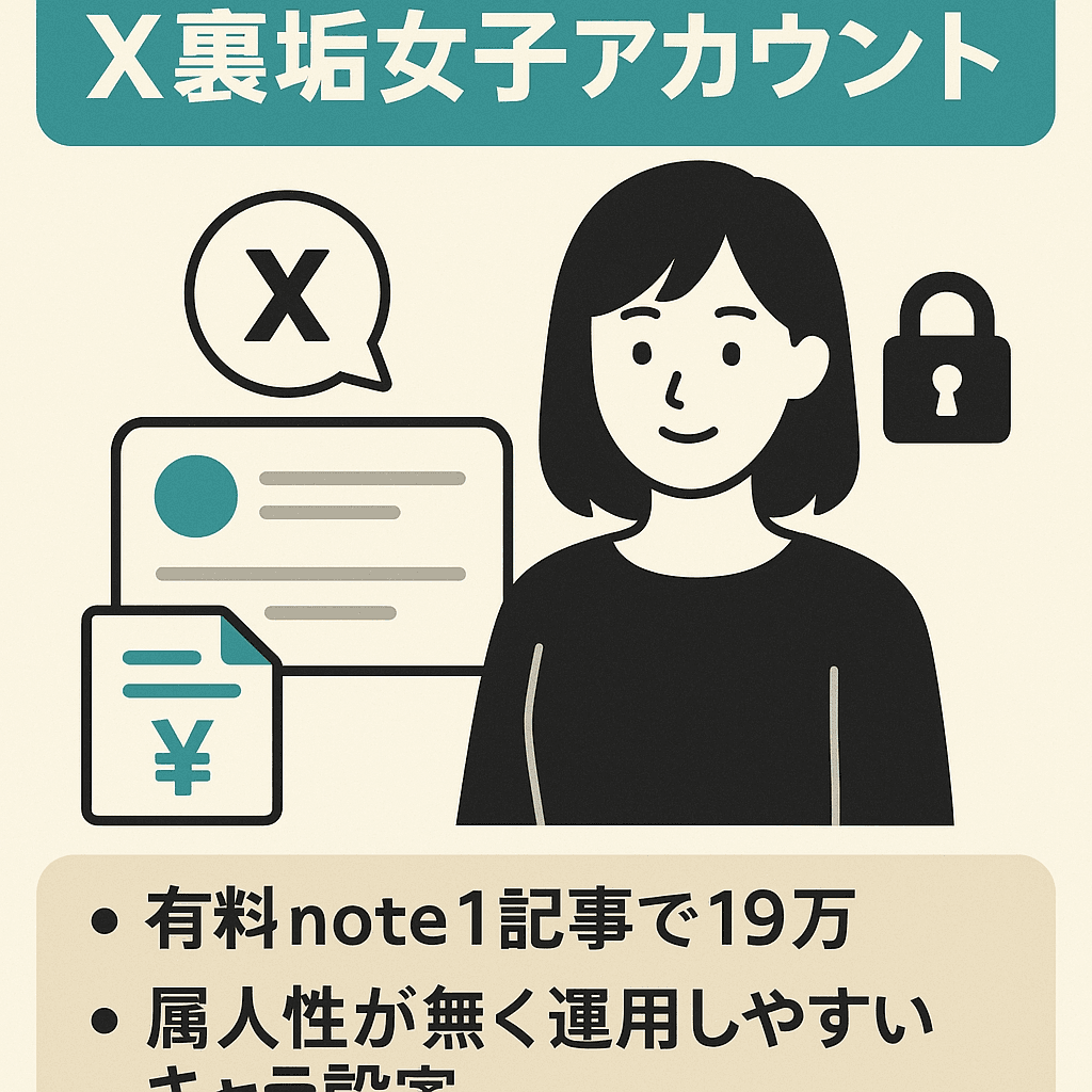 有料note1記事で19万超え】X(旧Twitter)裏垢女子アカウント【メイン垢