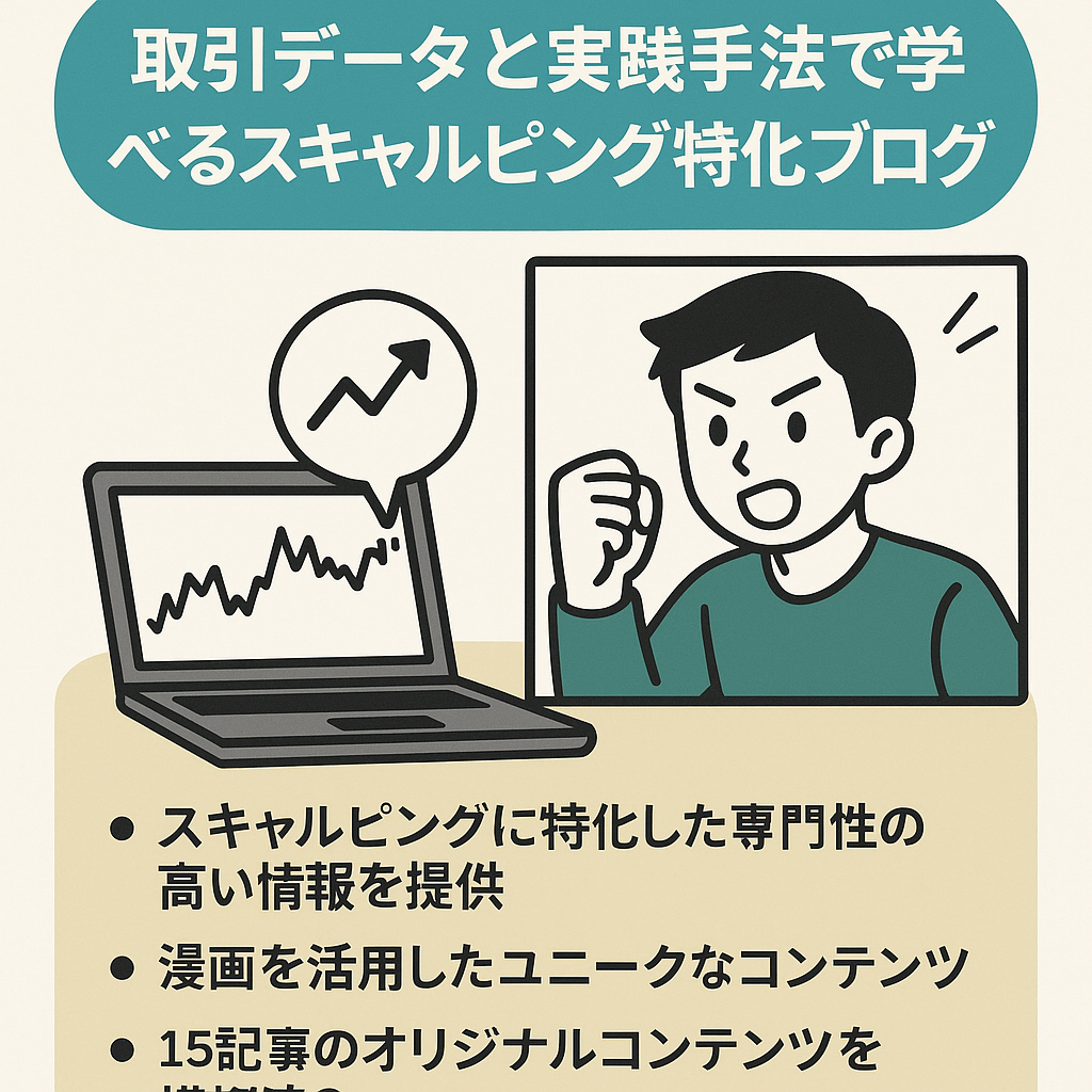 取引データと実践手法で学べるスキャルピング特化ブログ