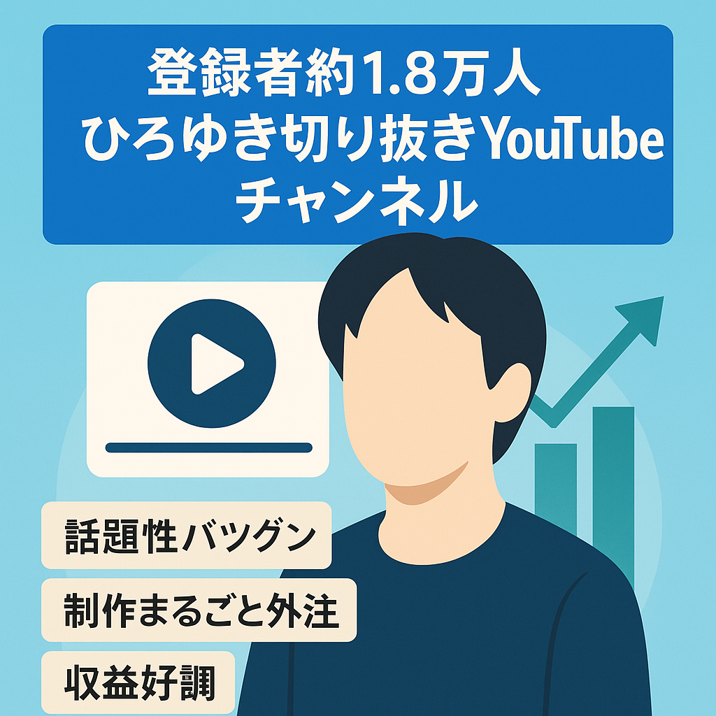 【登録者約1.8万人】ひろゆき切り抜きYouTubeチャンネル【フル外注可能】