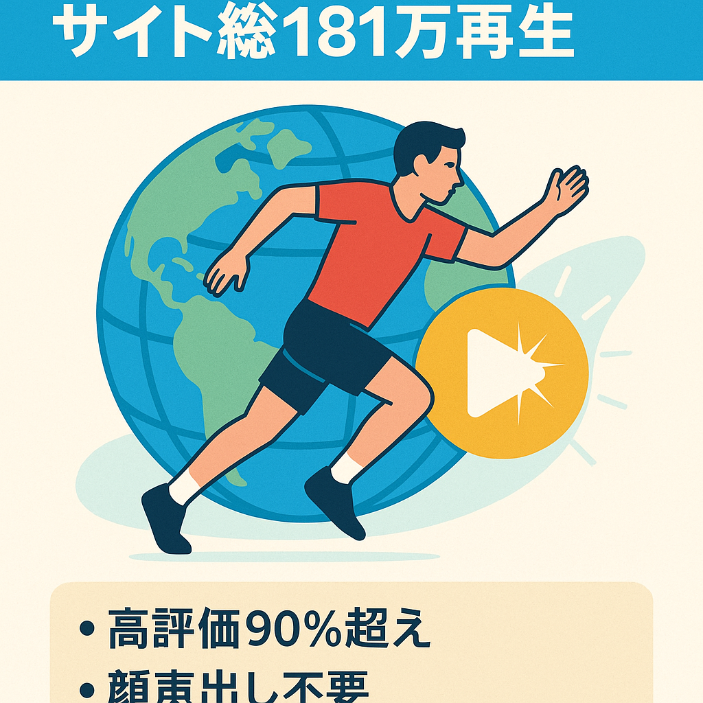 スポーツ等『海外の反応』YoutubeCH +ウェブサイト付き（属人化無し） 総再生数：181万再生