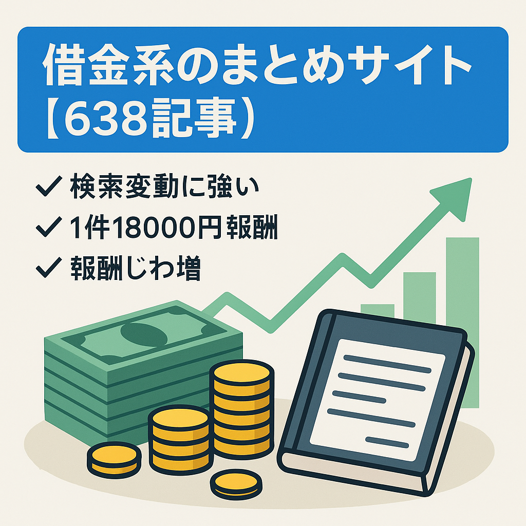借金系のまとめサイト【638記事】