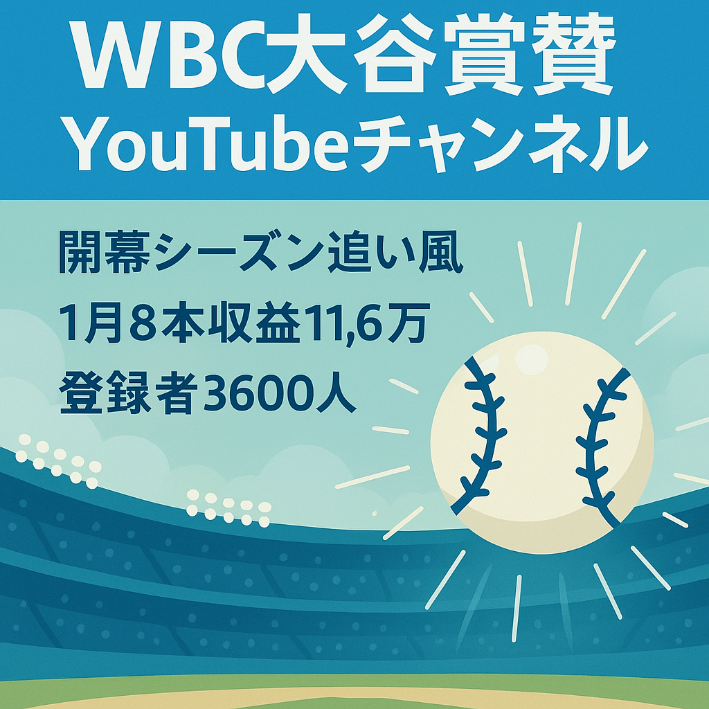 【3月WBC開幕/非属人】大谷翔平賞賛系のYouTubeチャンネル