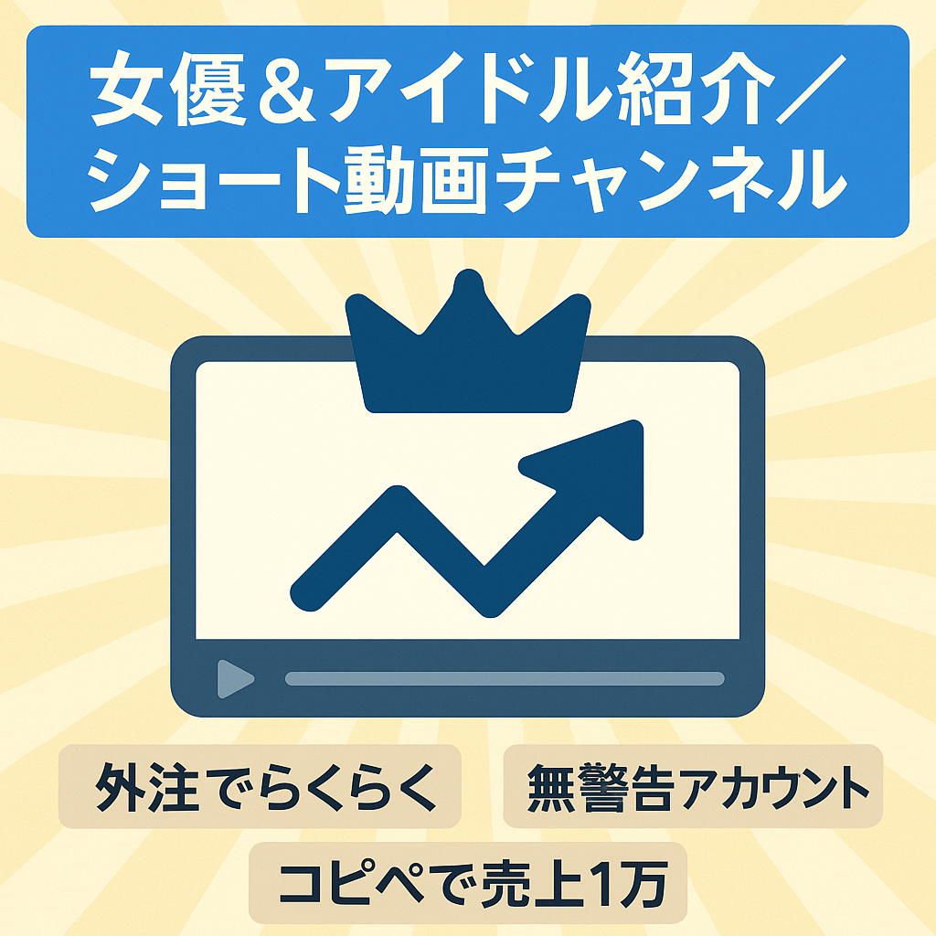【登録者3200人】簡単作成！セクシー女優&アイドルをランキングorピタ止めで紹介するショート動画チャンネル