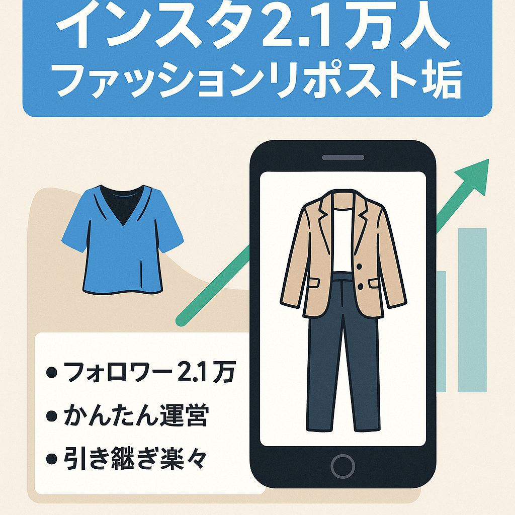 インスタフォロワー2.1万人　ファッション系一部リポストメディアアカウント