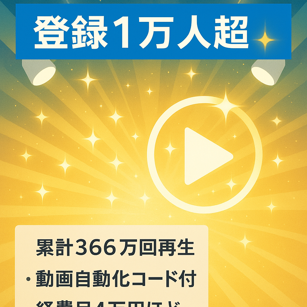 【366万回再生】Youtube芸能チャンネル【登録者１万人超え】