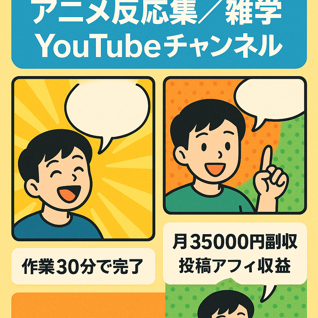 【値段交渉歓迎！】人気アニメの反応集・雑学チャンネル【登録者3600人越】