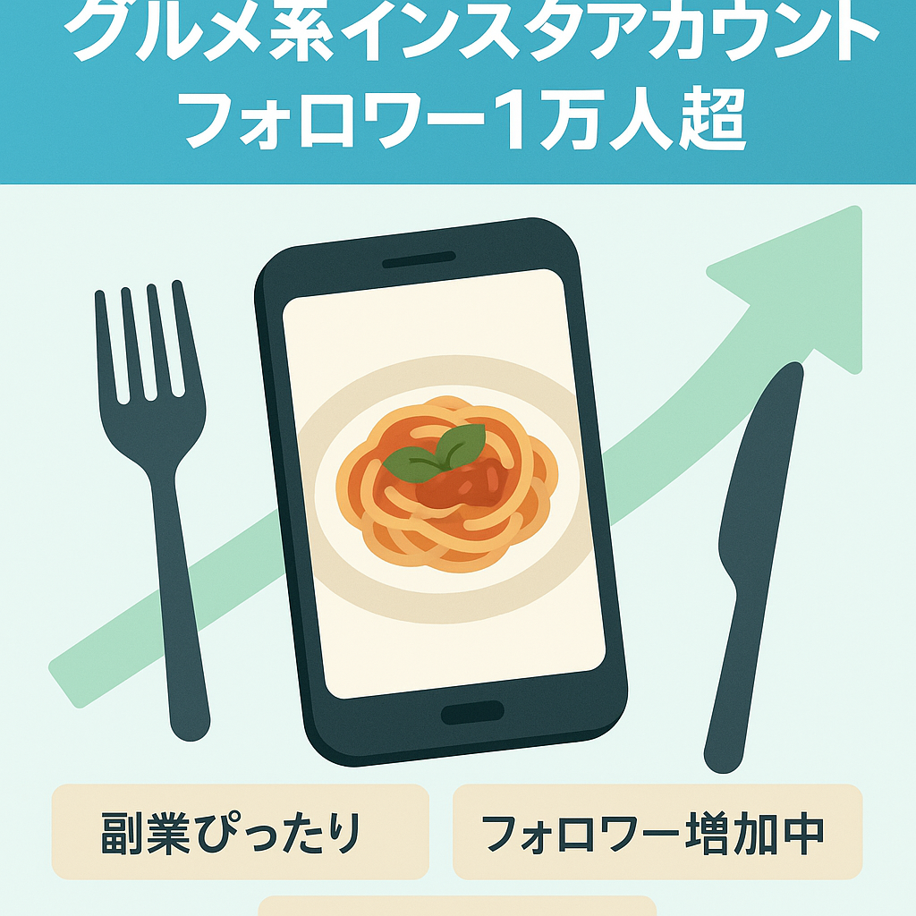 【グルメ系インスタアカウント】フォロワー1万人越え、リポスト運用、副業に最適