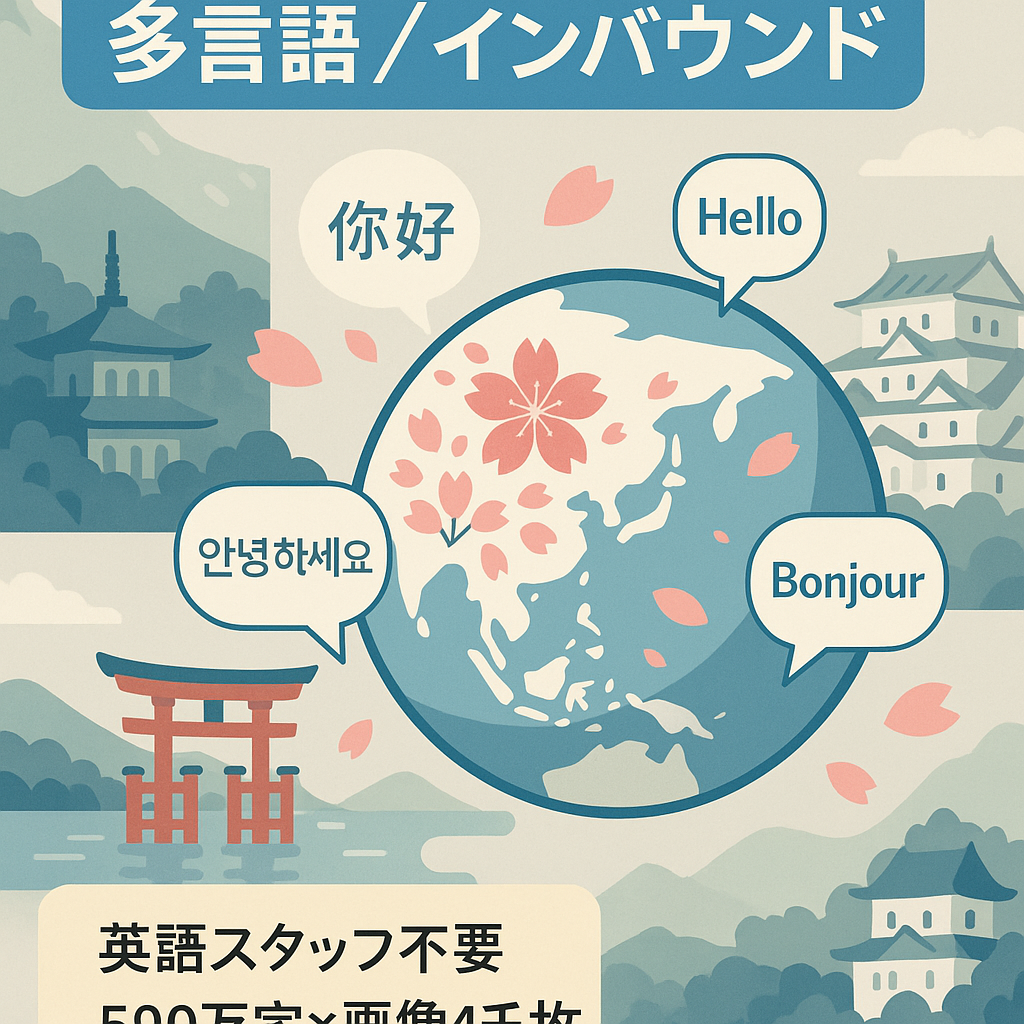 【今後拡大するインバウンド需要に！】日本紹介の多言語サイト｜検索上位実績＋500万字超の英文×画像多数 2.2万フォロワーFB付