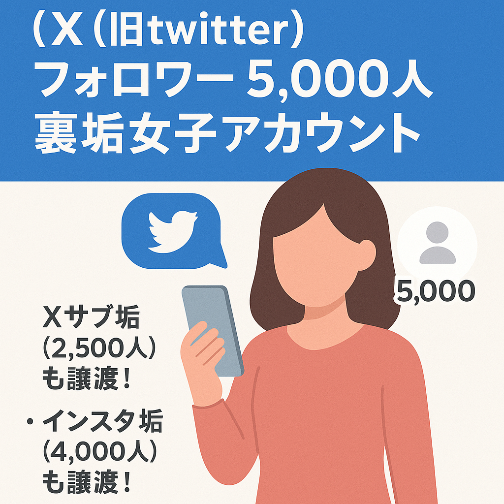【X(旧twitter)フォロワー5,000人】運用開始6ヶ月の裏垢女子アカウント