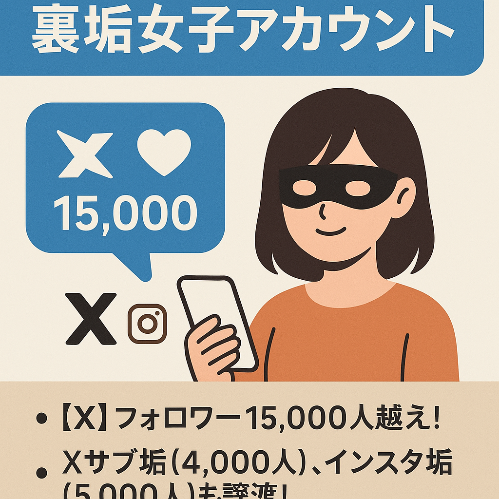 【X(旧twitter)フォロワー1.5万人】運用開始6ヶ月の裏垢女子アカウント