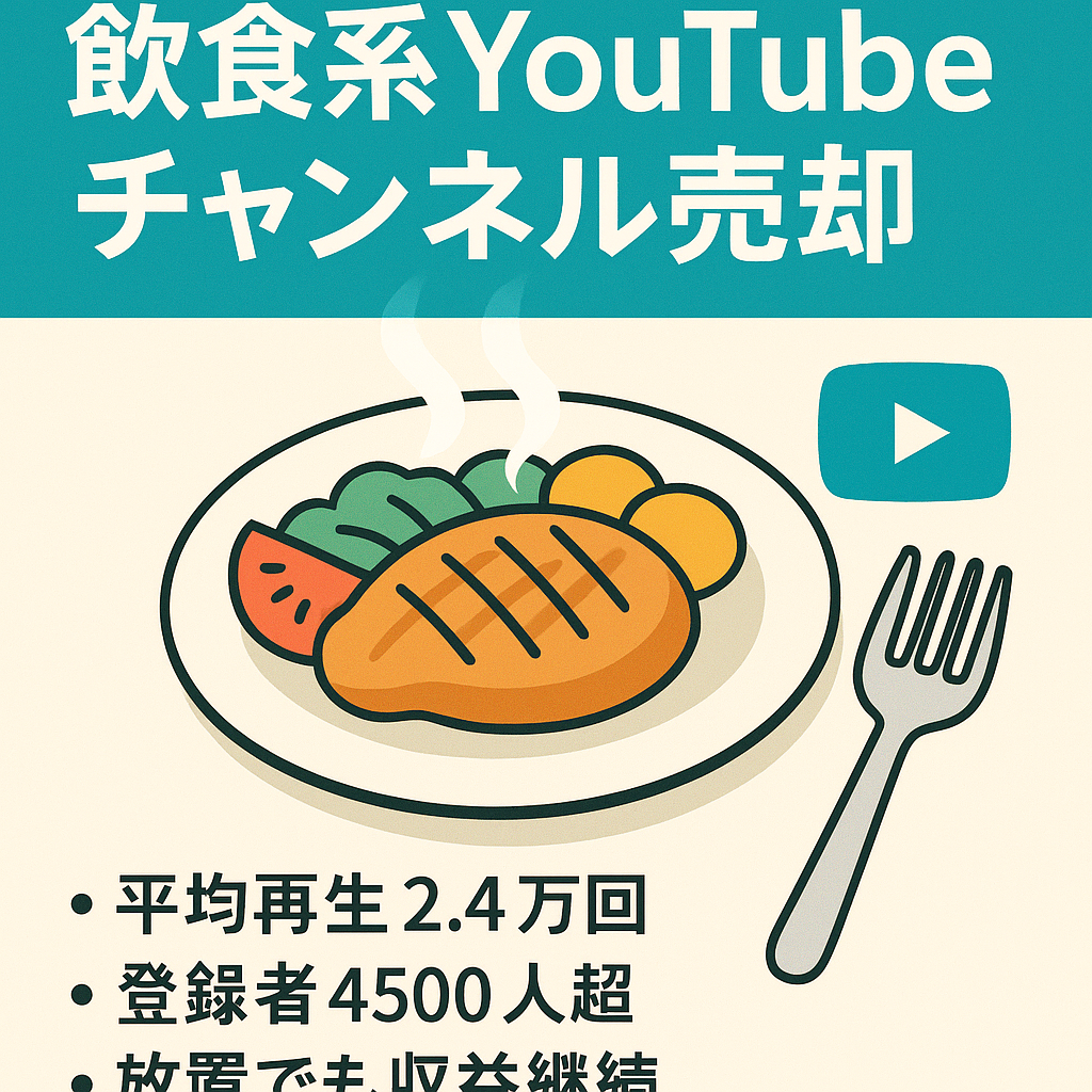 【平均再生回数2.4万回、登録者数4500人以上！】飲食系Youtubeチャンネル