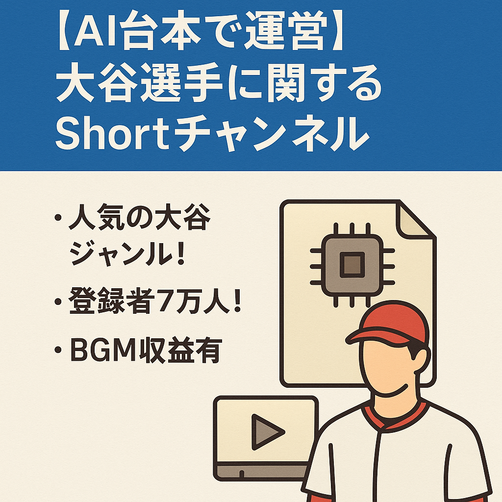 【AI台本で運営】大谷選手に関するShortチャンネル【属人性無】