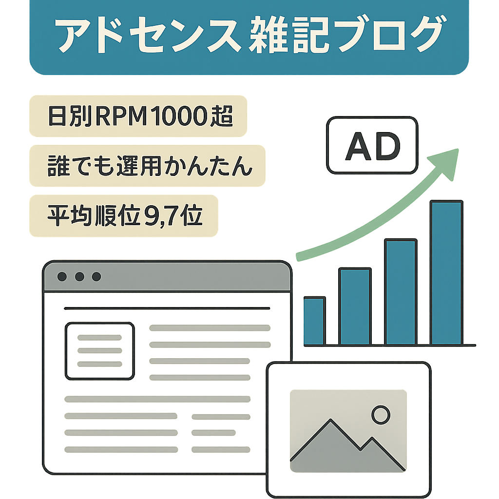 【直近6ヶ月間でRPM700超えの月もあり】アドセンスをメインにした高RPM雑記ブログ