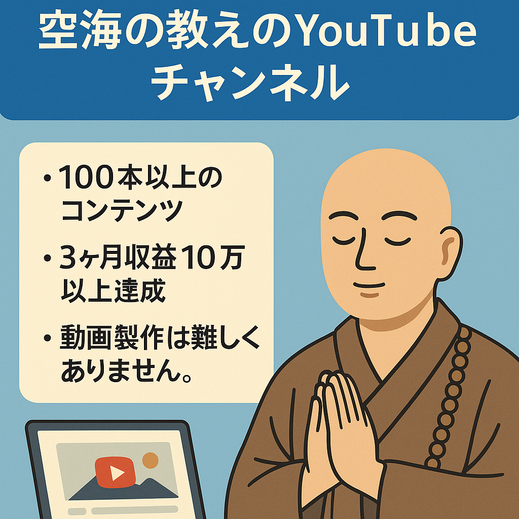 【チャンネル登録者数6000人以上】空海の教えのYoutubeチャンネル