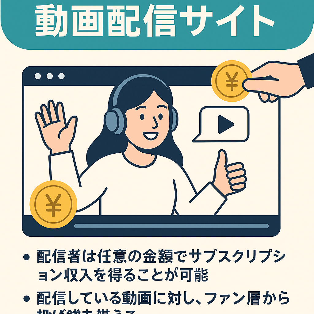 【収益化モデル】動画配信サイト（自社開発システム）