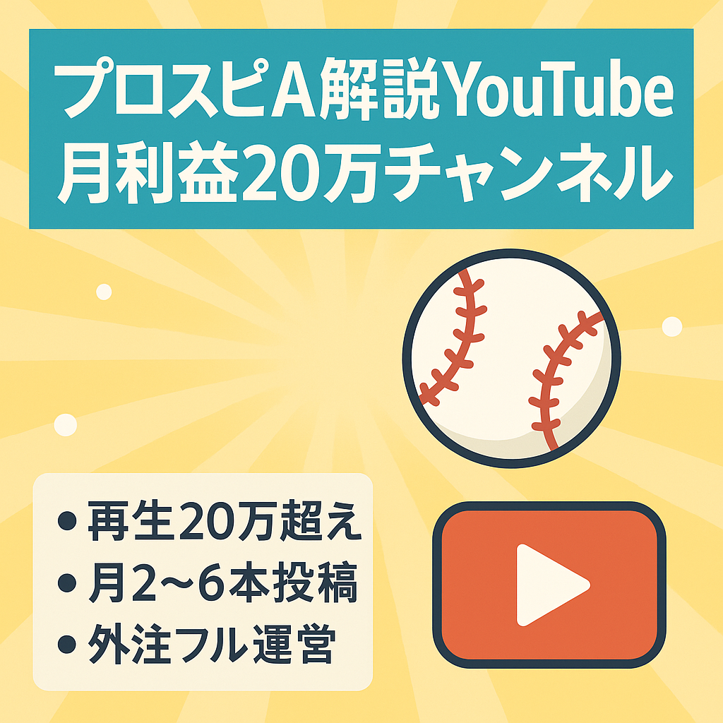 【6月利益20万円】プロスピAのゆっくり解説チャンネル【早い者勝ち】