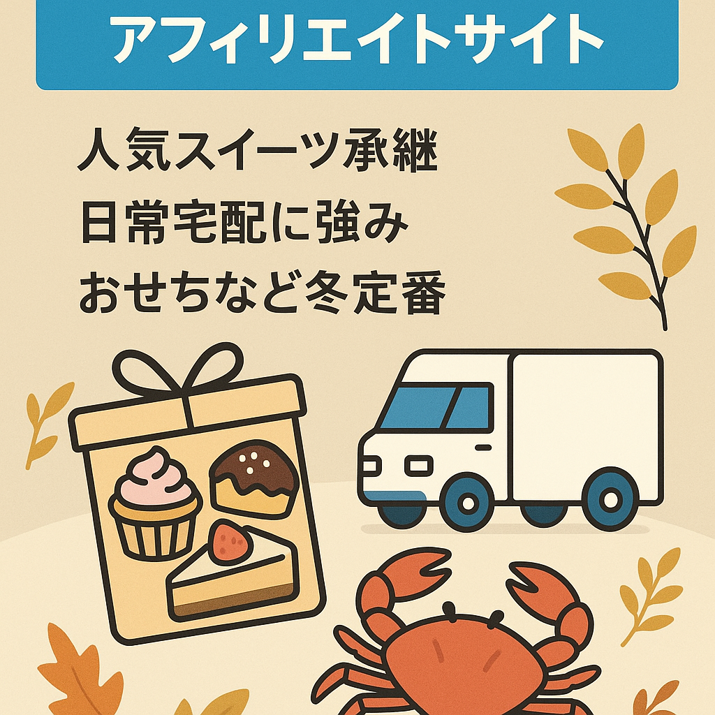 旬のお取り寄せグルメ・宅配サービス・季節定番グルメに対応したアフィリエイトターゲットサイト