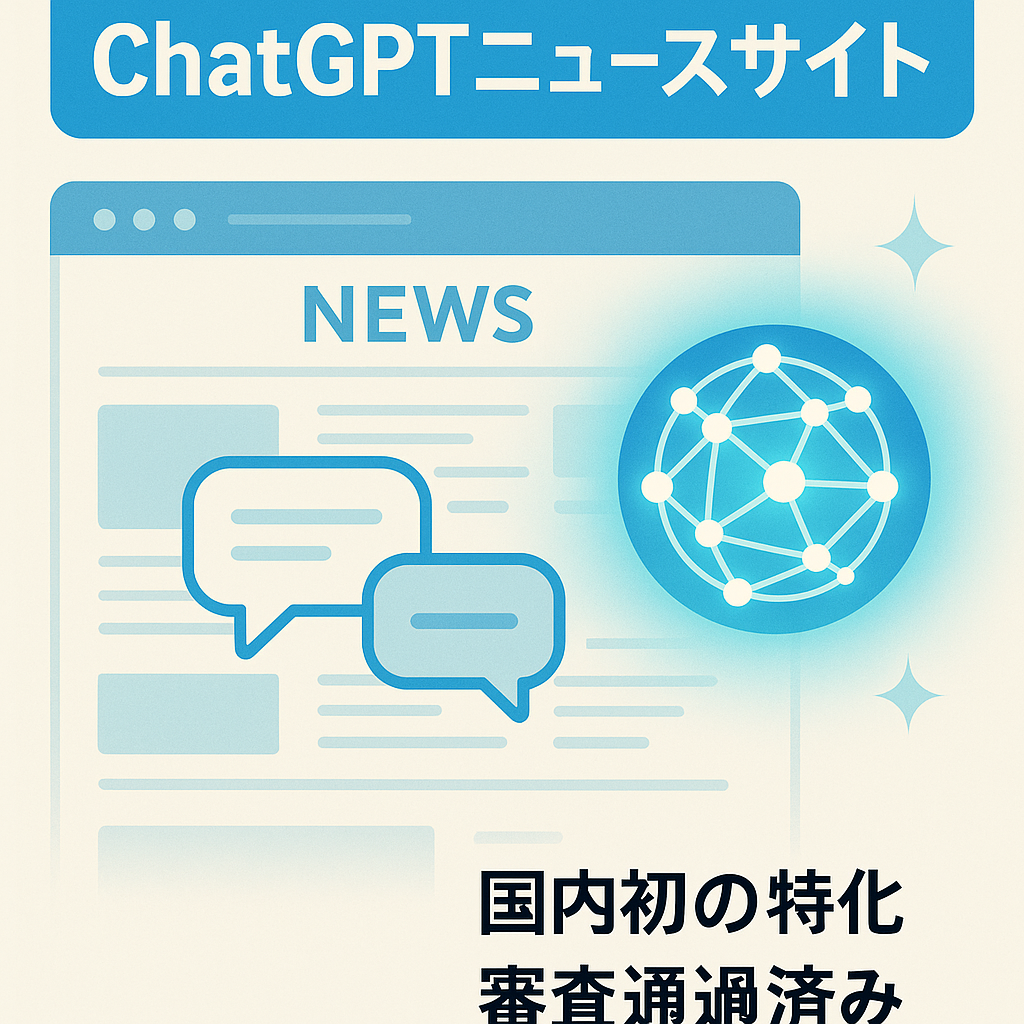 GoogleNews認証済！「ChatGPT」がテーマのニュースサイト