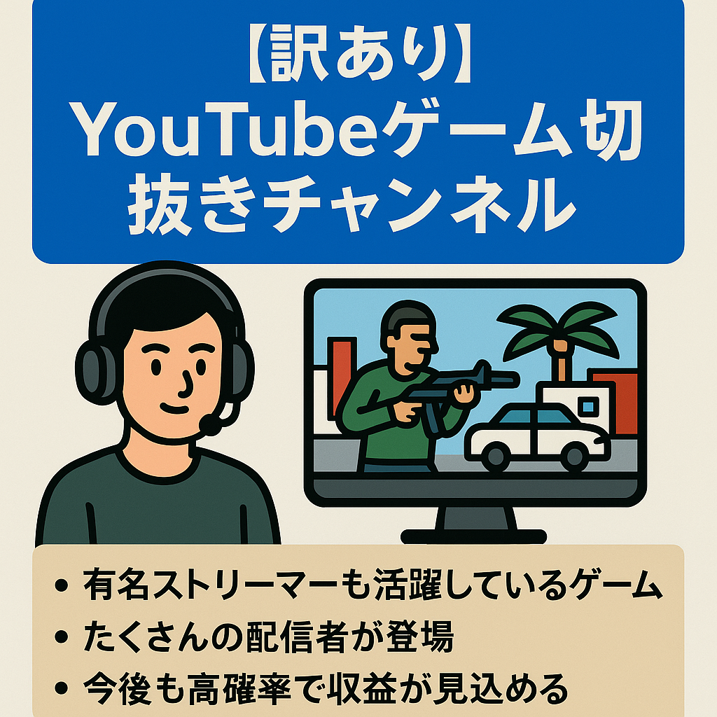 【訳あり】【Youtubeゲーム切り抜きチャンネル】グラセフのストグラに特化した切り抜きアカウント